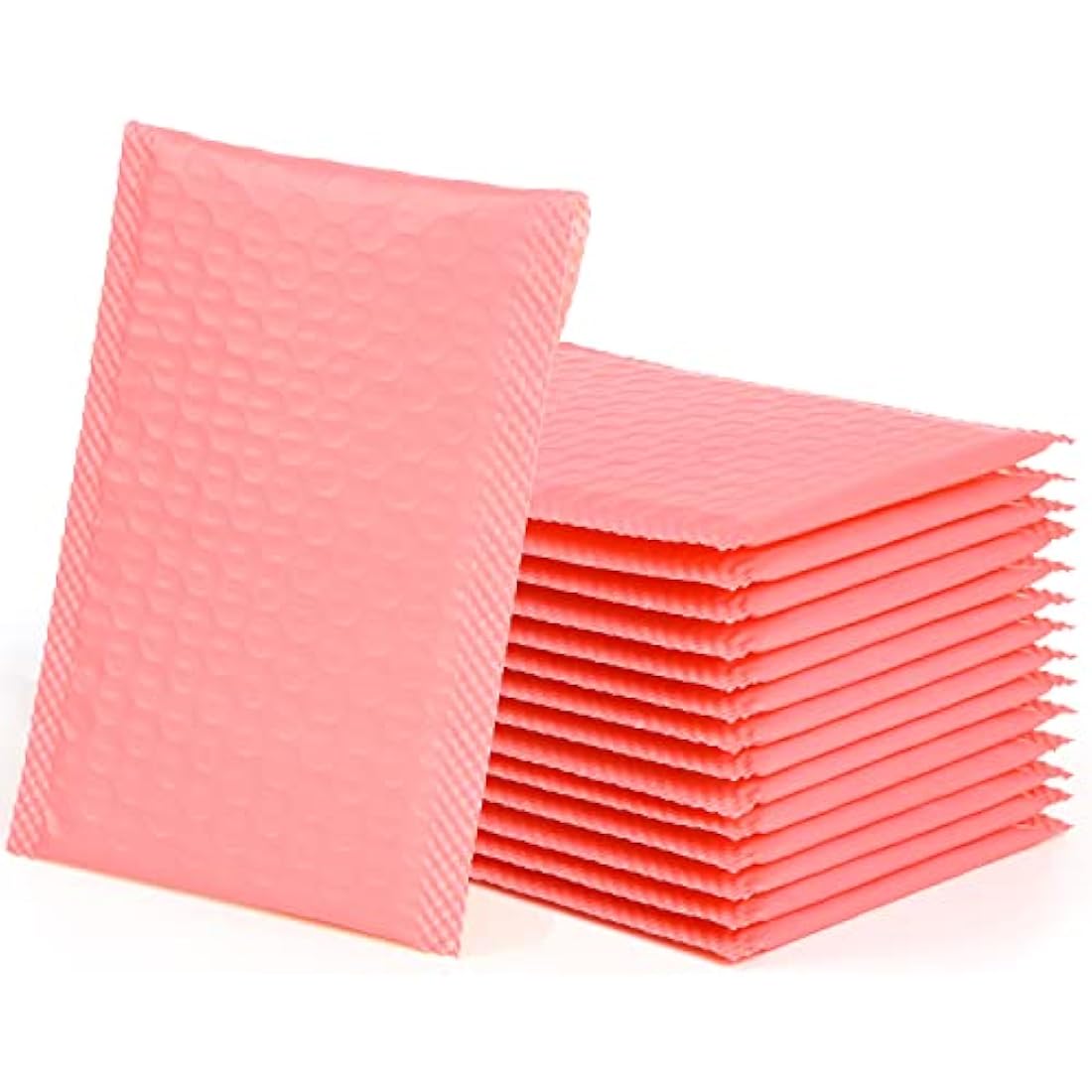 VEYLIN Bubble Mailers,24PCS Poly Bubble Mailers Small Padded Envelopes for Shipping, Mailing, Packaging(110x190mm Pink)
