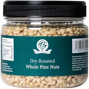 Nutural World - Dry Roasted Whole Pine Nuts - Unsalted (500g)