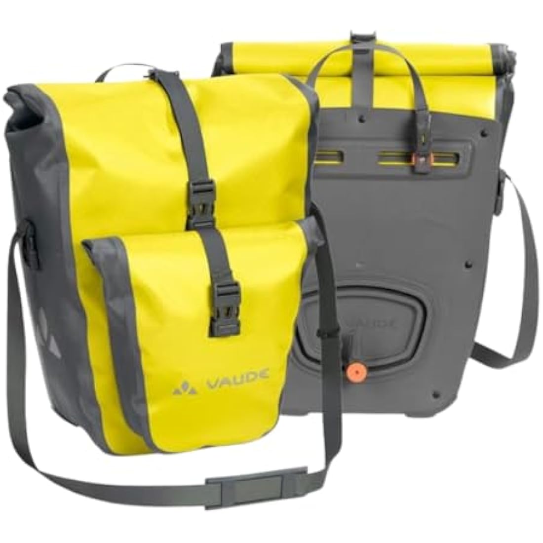 VAUDE Aqua Back Plus Bike Pannier, 2 x Rear Bike Rack Bag Waterproof, 51L Total Volume, Cycling Bag, Easy Mounting - Made in Germany