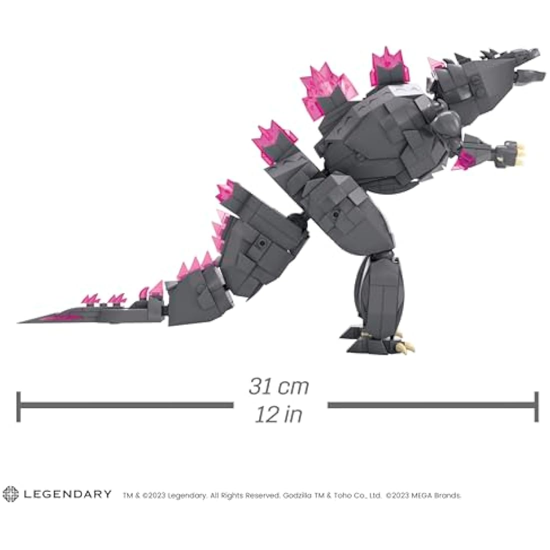Mega Godzilla x Kong: The New Empire Building Set, Godzilla Action Figure with 543 Pieces and Accessories, Build & Display Toy for Adult Collectors, HTR78