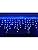 Icicle Christmas Fairy Lights Waterproof Outdoor/Indoor use. Blue 800 LED 20M Wide 160 Drops Plus a Massive 10M Lead Cable, 8 Modes, Low Safe Voltage White Cable (Blue, 800LED 21M)