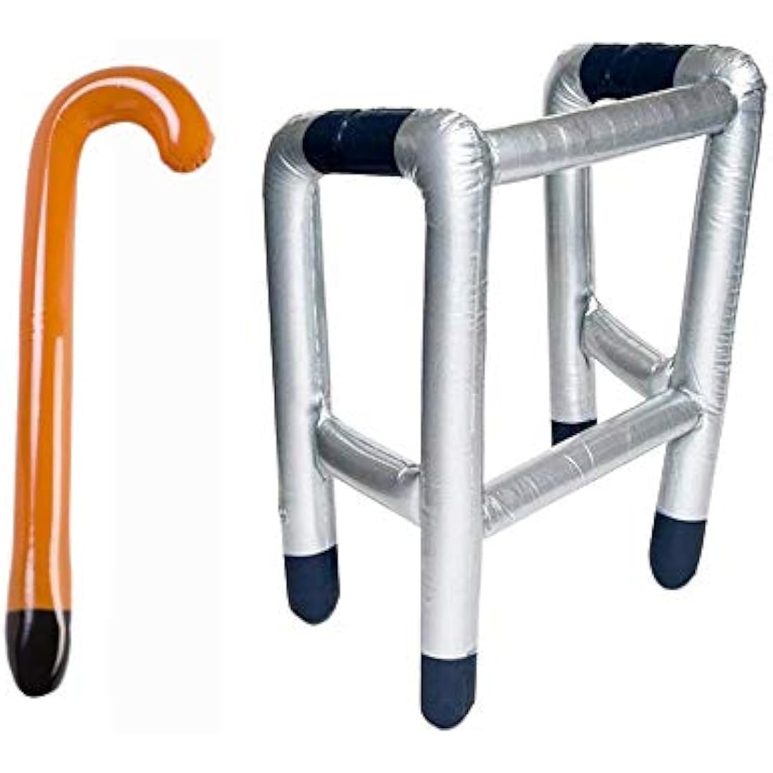 JZK Inflatable Zimmer frame walking stick toy, joke present for 50th 60th 70th 80th 90th birthday party fun gift retirement party decorations accessory