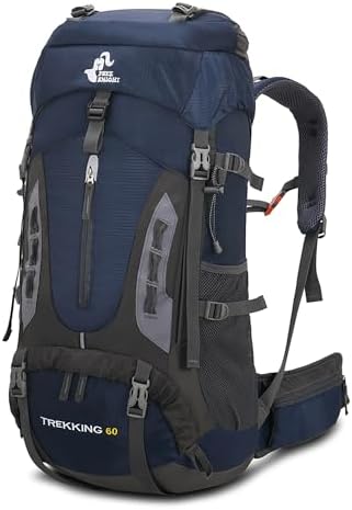Bseash 60L Waterproof Lightweight Hiking Backpack with Rain Cover,Outdoor Sport Travel Daypack for Climbing Camping Touring