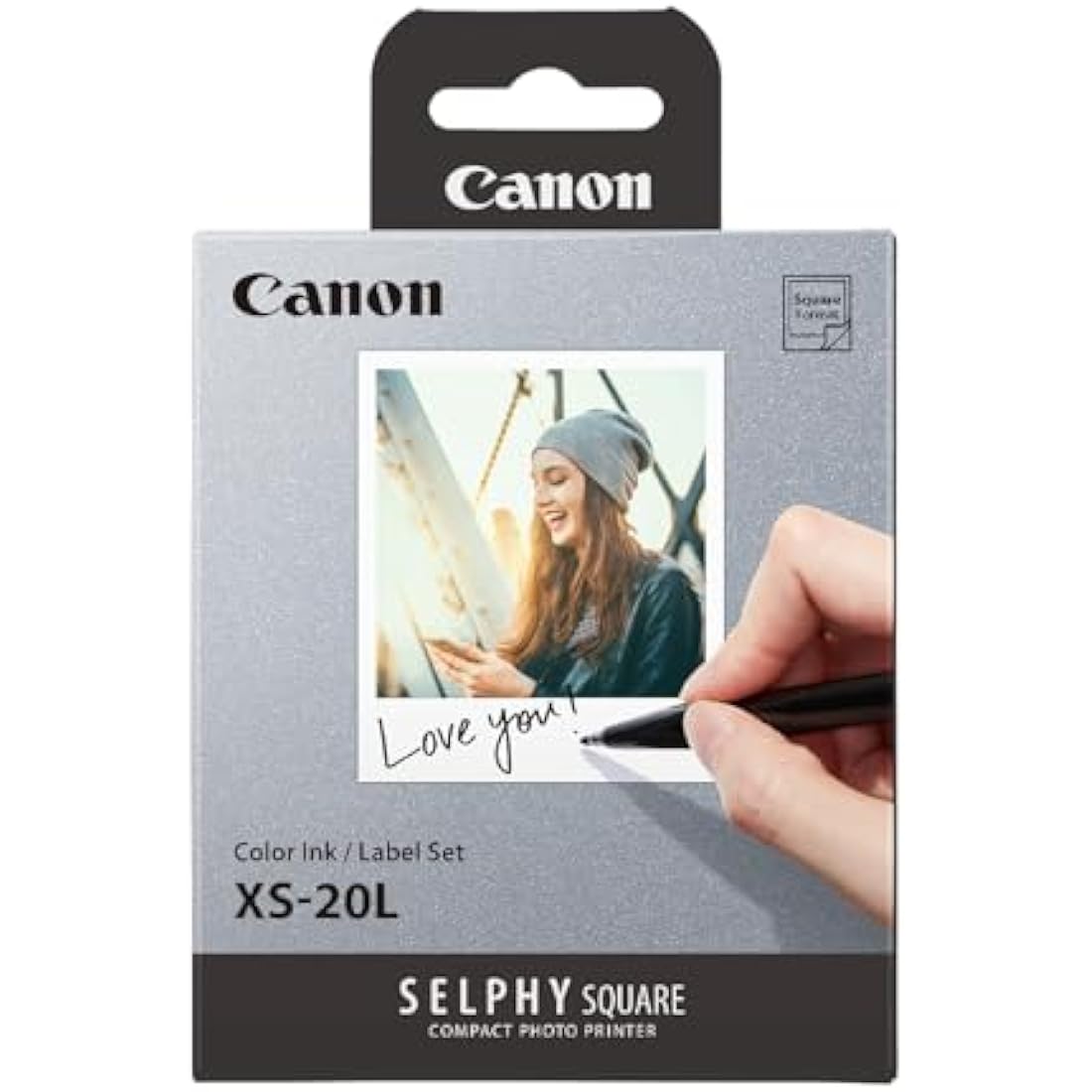 Canon SELPHY XS-20L Ink + Paper Multipack - Genuine Printer Ink Cartridges 1 Pack (1 x Cartridge) & 20 Sheets (72 x 85mm)