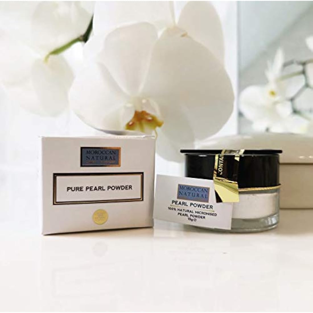 Moroccan Natural Micronised Nano Pearl Powder (15g) - For Face, Body and Internal Use