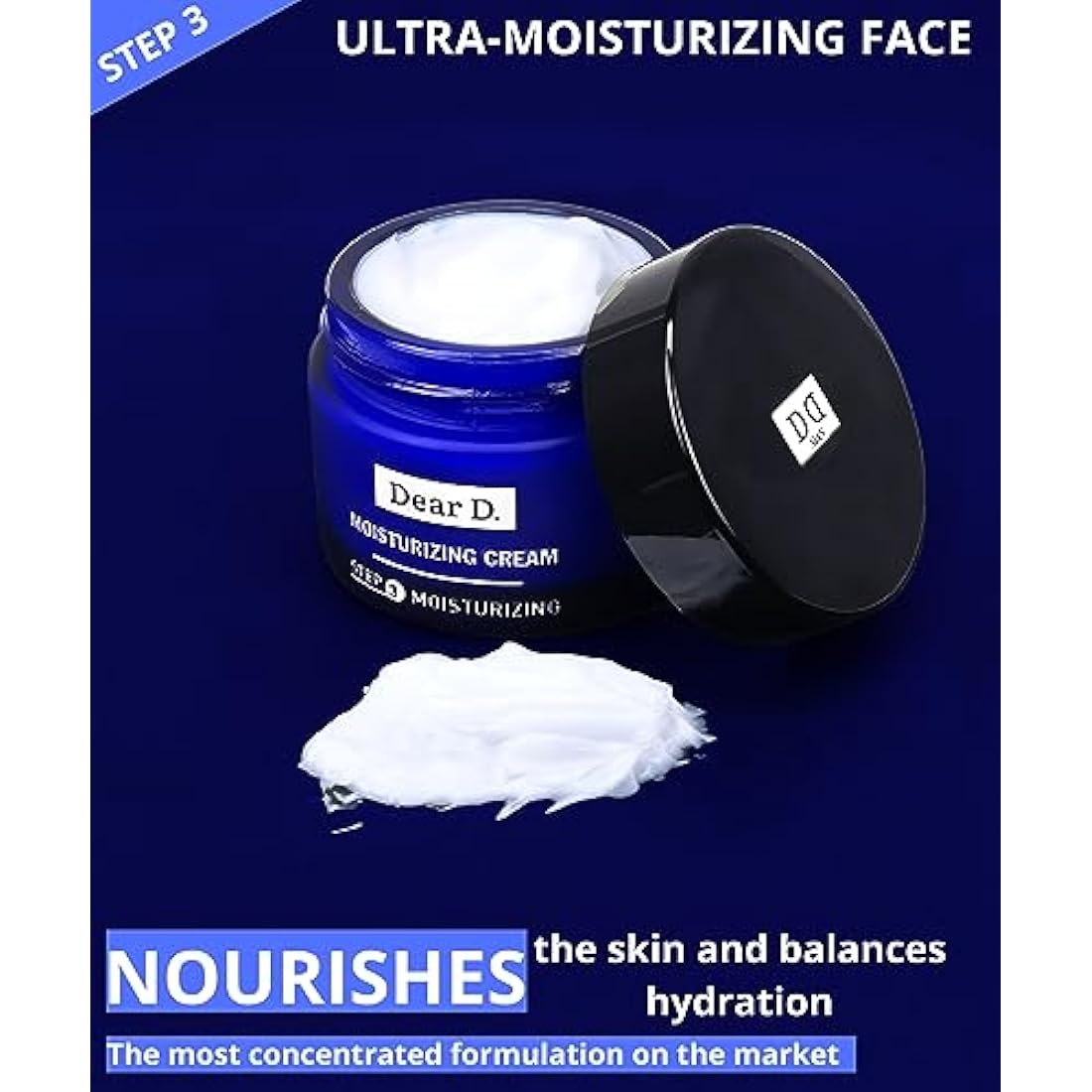 Dear D. Face Skincare Box Kit Superior | 4-Step Complete Routine with Face Wash, Face Scrub, Moisturizer, Eye Cream | Made In Italy Men's Cream Set