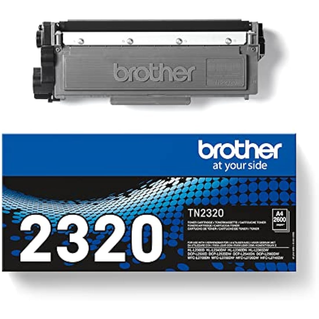 Brother TN-2320 Toner Cartridge, Black, Single Pack, High Yield, Includes 1 x Toner Cartridge, Brother Genuine Supplies