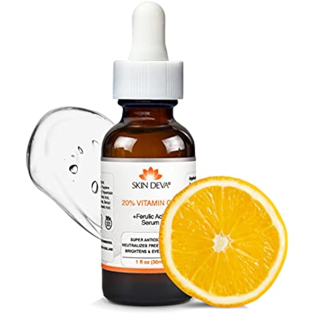SKIN DEVA 20% Vitamin C and E with Ferulic acid, for acne scars,hyperpigmentation and anti aging 30ML