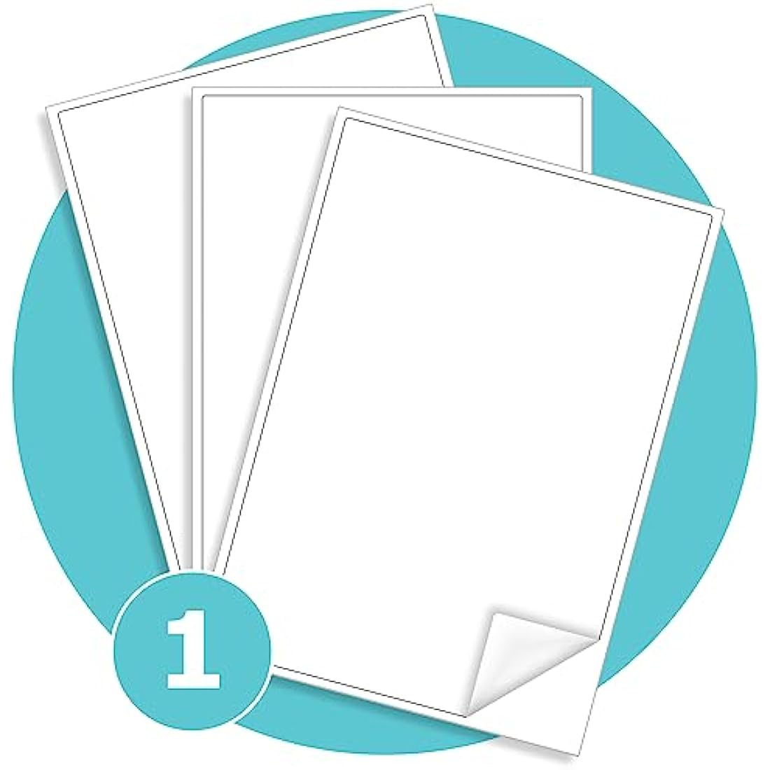 Triplast 50 x Multipurpose A4 Label Sheets - 1 Label Per Sheet (200 x 289mm Each) - Easy Peel White Labels for Inkjet & Laser Printer - Address Labels, Shipping Labels, File Labels, DIY Stickers