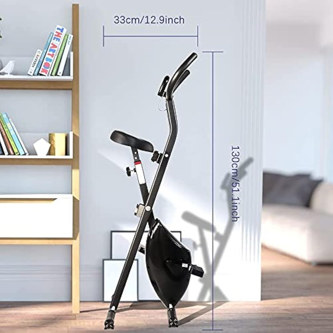 Mini Exercise Bike Pedal Exerciser Resistance Cycle Indoor Gym Office Fit