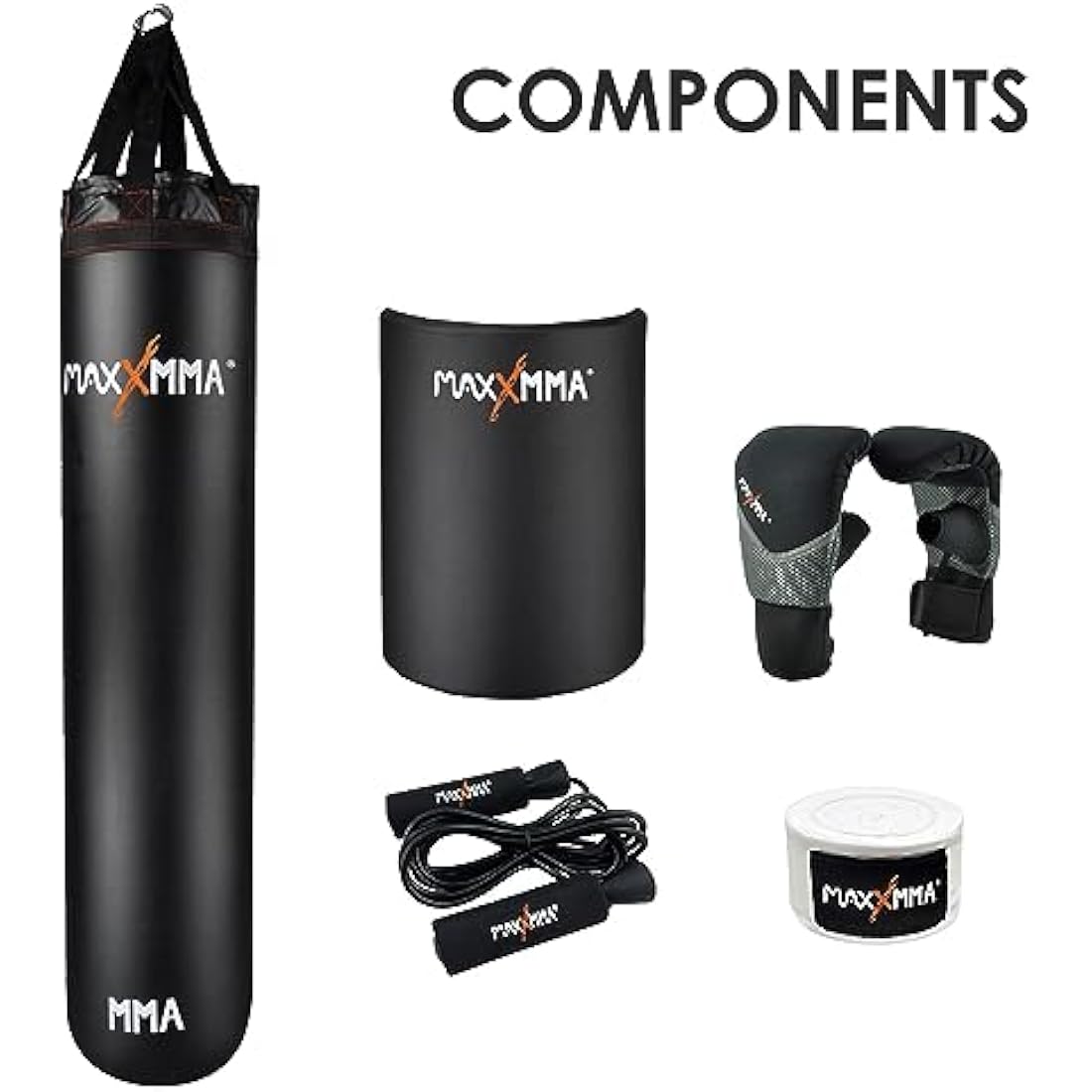 MaxxMMA 5' Water/Air Punching bag, Adjustable weight 70-140 Pounds