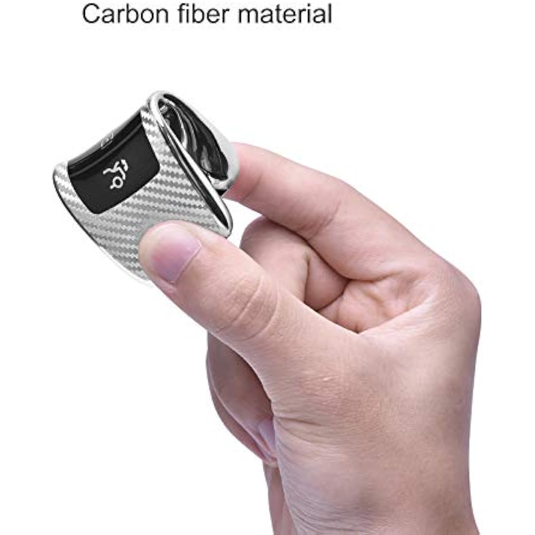 OATSBASF Car Key Cover Compatible with Mercedes Benz,Car Key Box for Benz E Class 2017 S 2018 (Silver-Stripe)