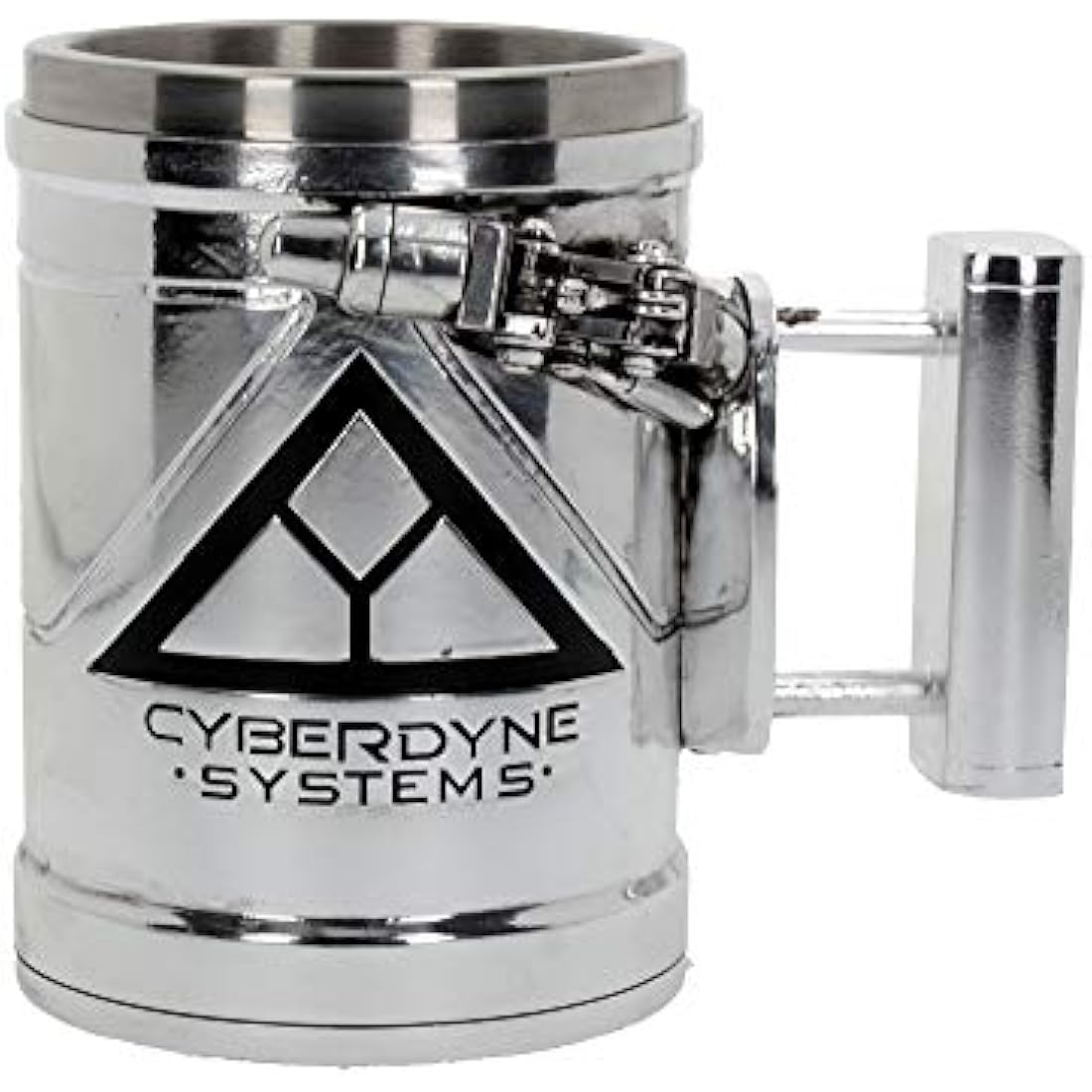 Nemesis Now B4656N9 Terminator 2 Tankard 17cm, Resin w/Stainless Steel Insert, Silver