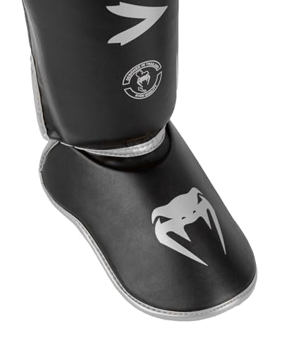 Venum, Challenger Standup Shin Guards, Men's, XL, Black/Silver