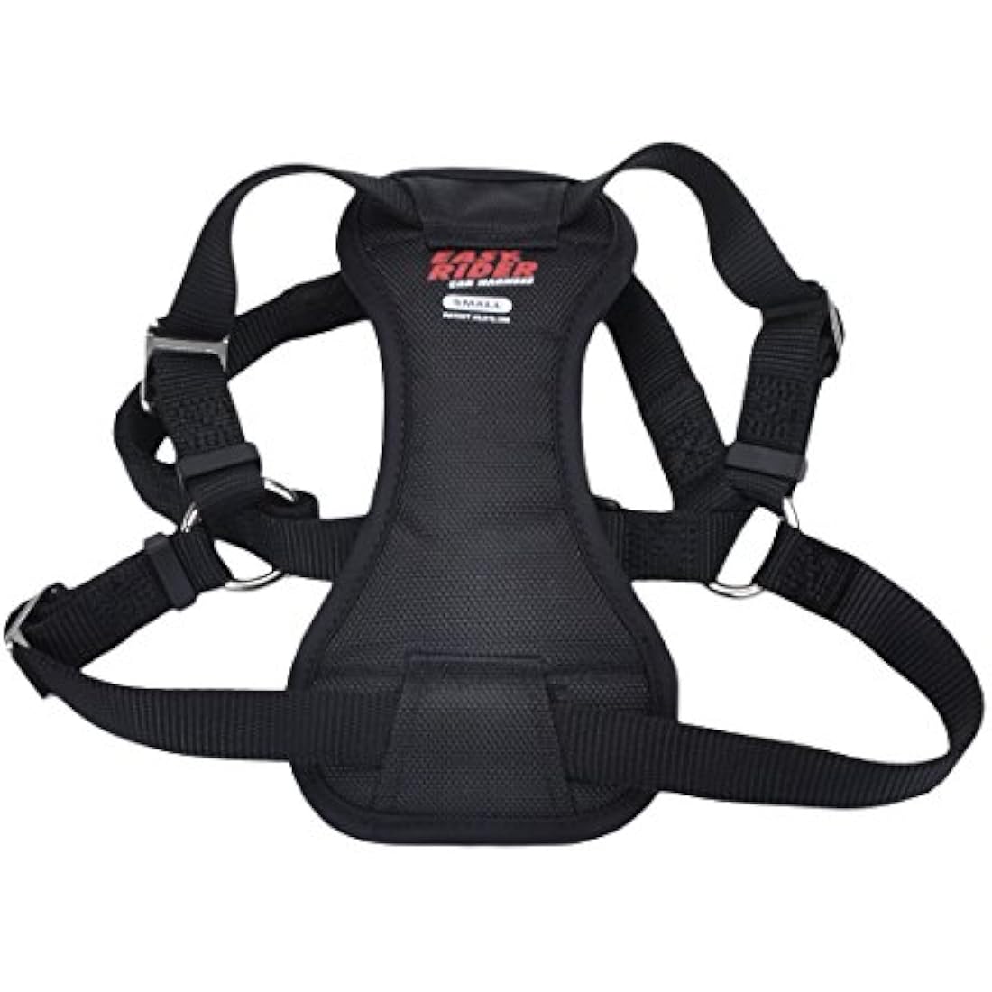 Coastal - Easy Rider - Adjustable Dog Car Harness, Black, SML (16"-24")