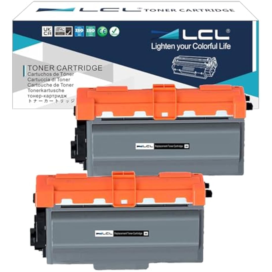 LCL Compatible Toner Cartridge TN3380 TN3330 TN-3380 TN-3330 8000 Pages (2Black) Replacement for Brother DCP-8110DN HL-5440D HL-5450DN HL-5470DN HL-5470DW HL-5470DWT HL-5480DW HL-6180DW HL-6180DUW DWT