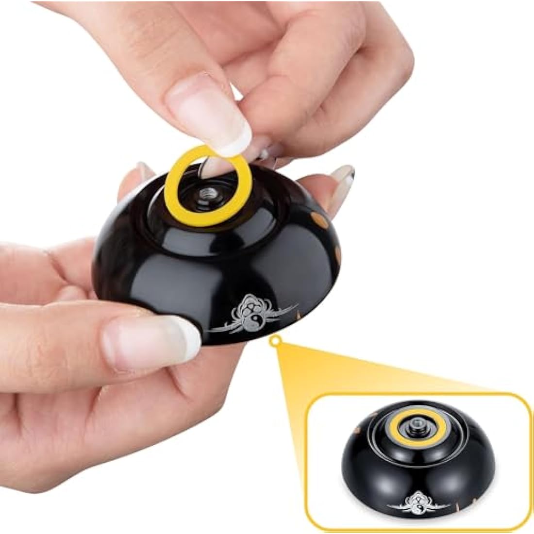 YOSTAR Yoyo Bearing Kit, Suitable for Crystal Yoyo K2 to Replace 2 Modes, with 2 Responsive Yoyo Bearing + 2 Unresponsive Yoyo Bearing + 2 8mm Axle + 2 10mm Axle + 8 Responsive Pad + Bearing Remover