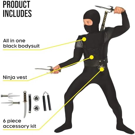 Morph Ninja Costume Kids, Ninja Costumes for Boys, Boys Halloween Costume, Halloween Costumes for Kids