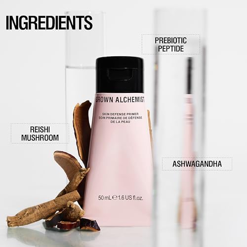 Grown Alchemist Face Primer - Anti Pollution Makeup Primer, Prebiotic-Peptide Hydrating - Illuminating Skin Defence, Silicone Free, Pore Reducing Foundation Base - Matte
