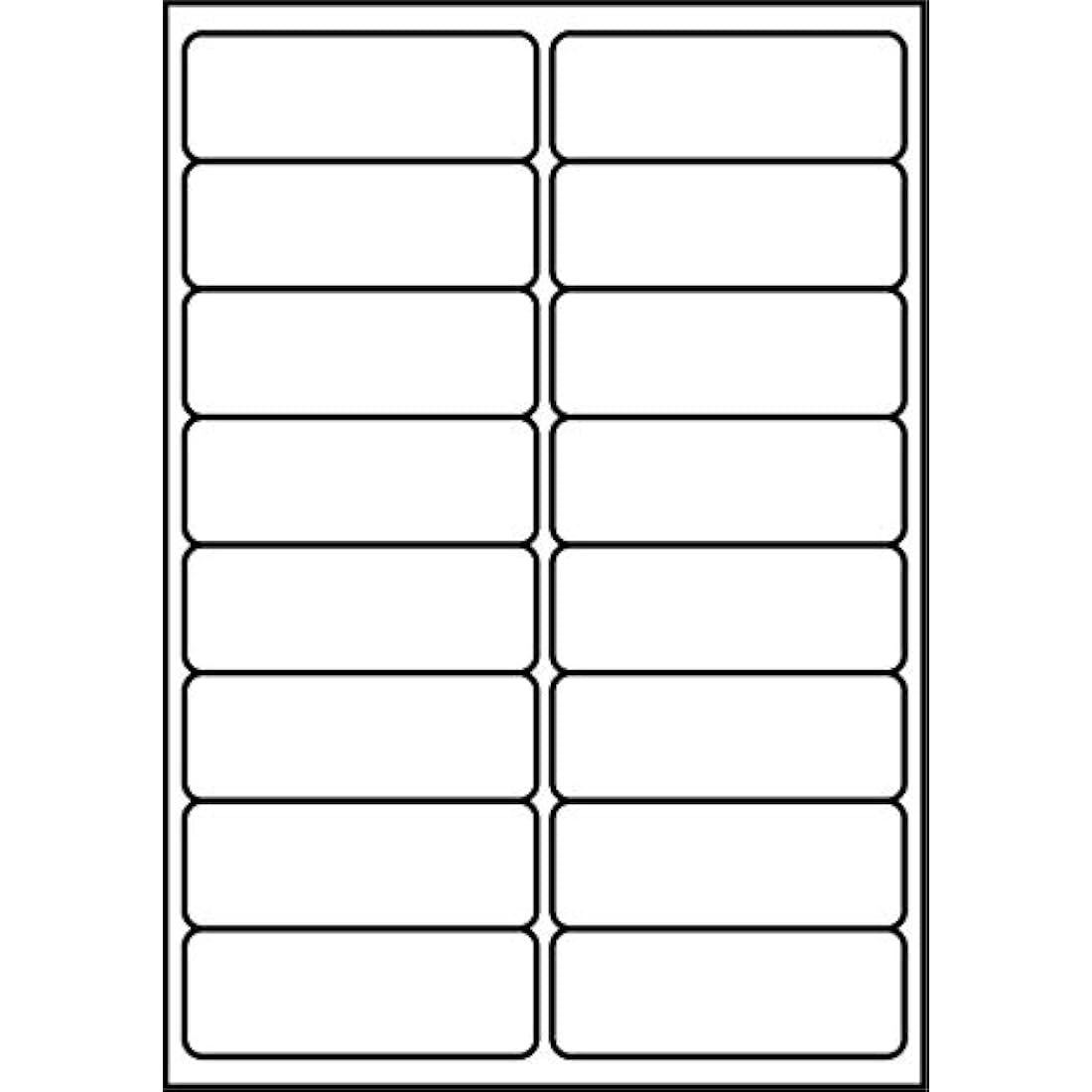 SmithPackaging A4 Self Adhesive Address Labels, 16 Labels Per Sheet, 100 Sheets, 99.1 x 34mm 1600 Labels