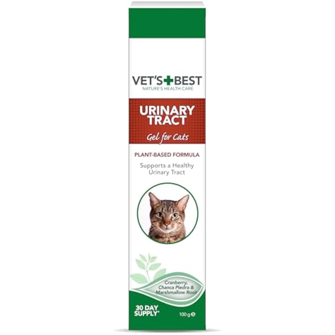 Vet's Best Feline Urinary Tract Support Cat Supplement Gel Supports Healthy Urinary Tract, 100 g