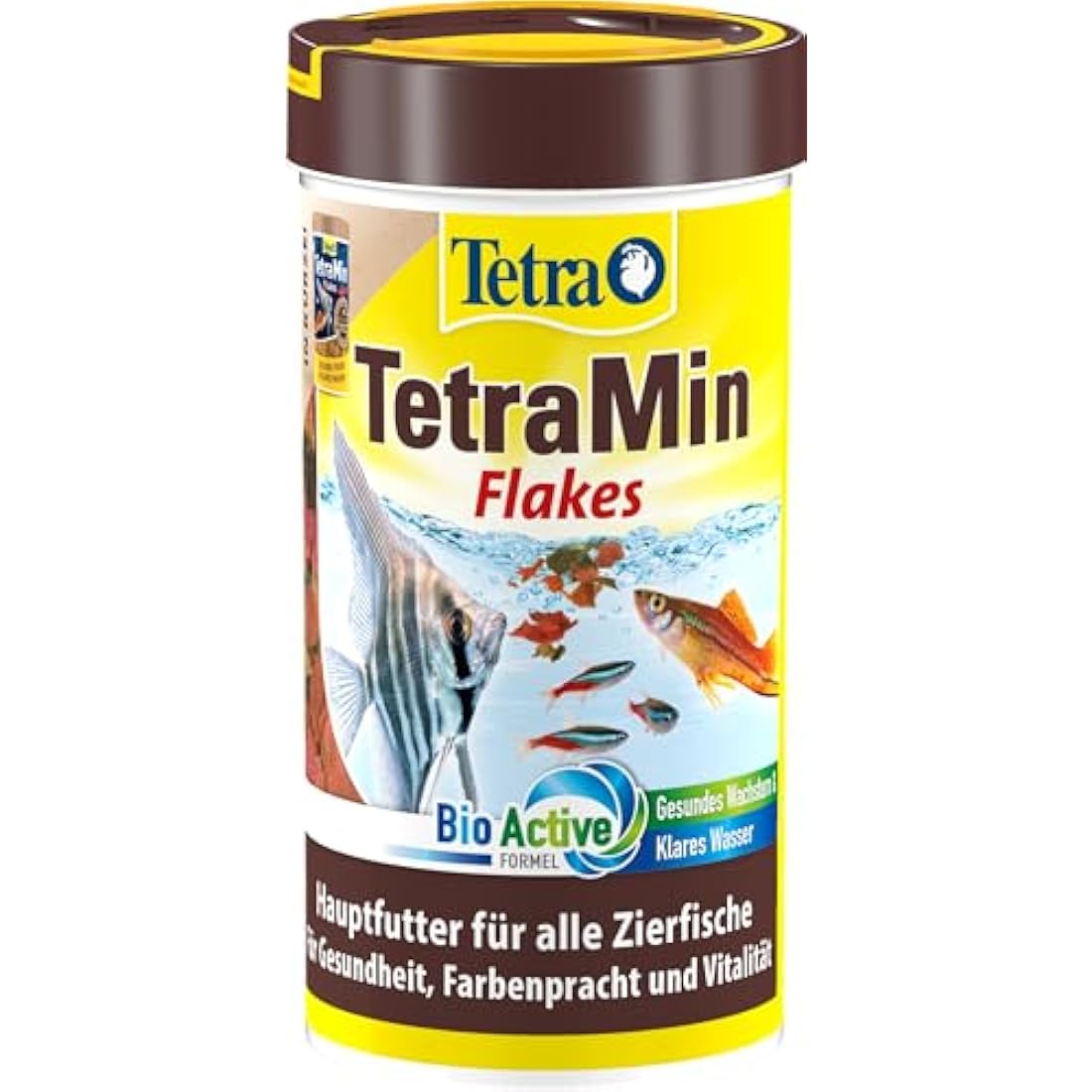TetraMin Flakes - fish food in flake form for larger ornamental fish, balanced mixture for healthy fish and clear water, 250ml Can