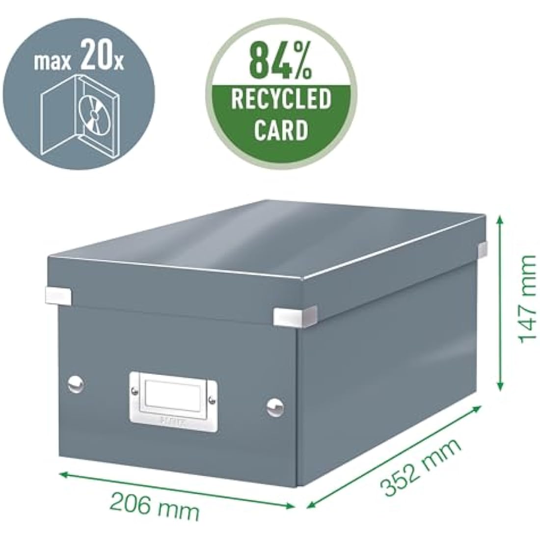 Leitz Storage Box, Blue, Click and Store Range, 60420036
