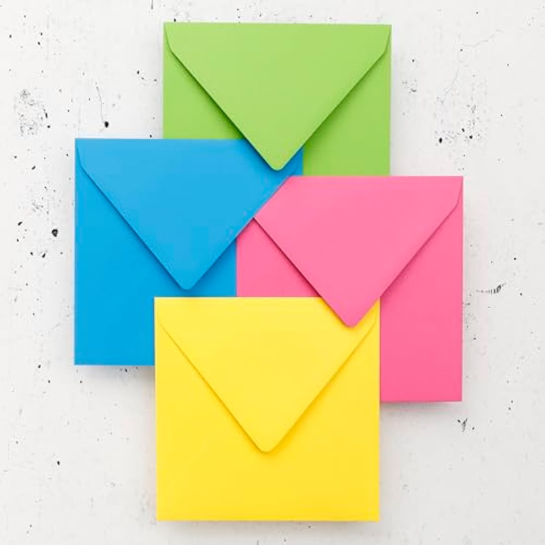 Clairefontaine - Ref 5568C - Pollen Envelopes (Pack of 20) - 140 x 140mm Sized, 120gsm Paper, Gummed Seal, Inkjet & Laser Printer Compatible, Acid Free - Intensive Yellow