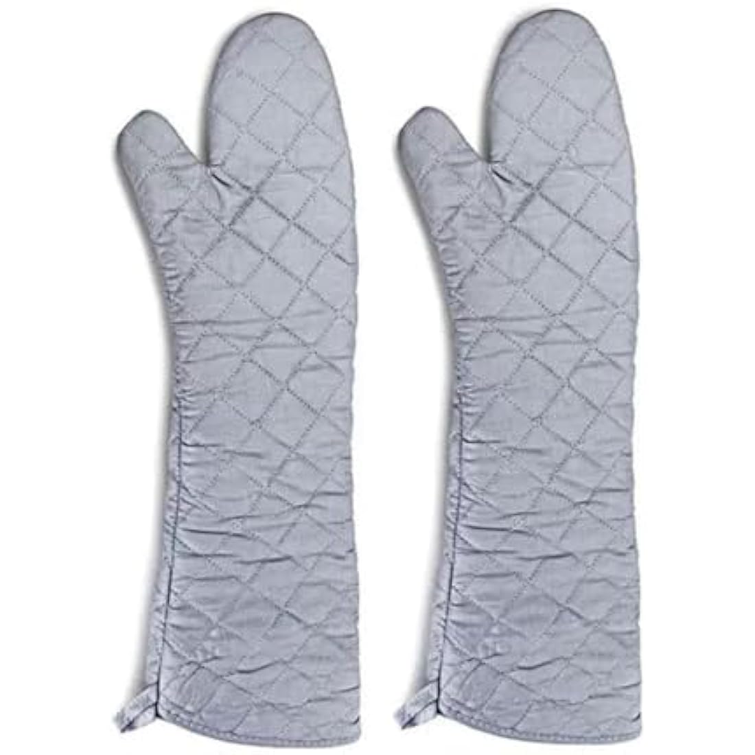 Linwnil New 1 Pair Heat Resistant Oven Gloves New Cotton Oven Mitts Kitchen Gloves High Temperature Cooking Tool BBQ Gloves (23Inch)