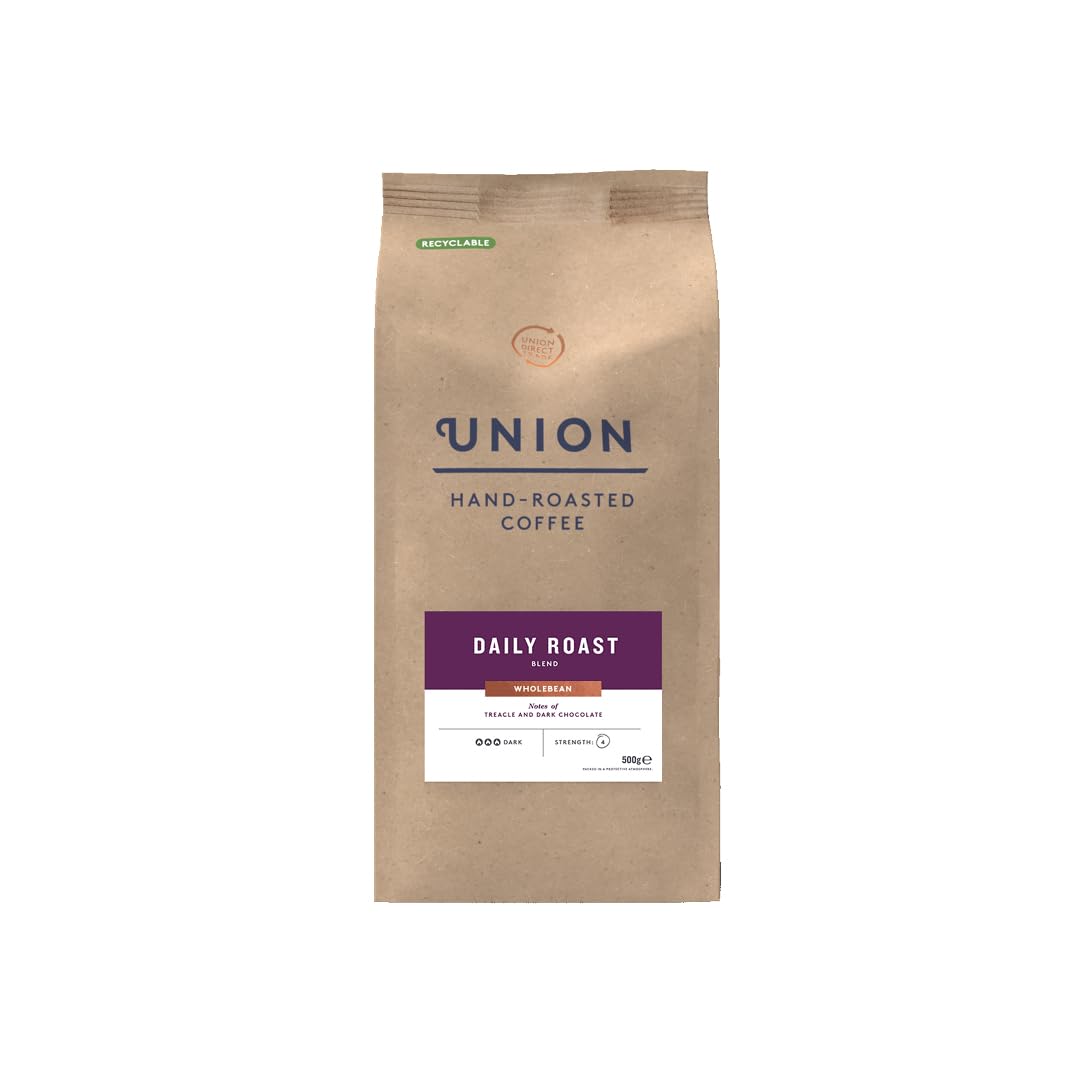 Union Coffee - Daily Roast Espresso Coffee Beans - Dark Roast - Pack of 500g