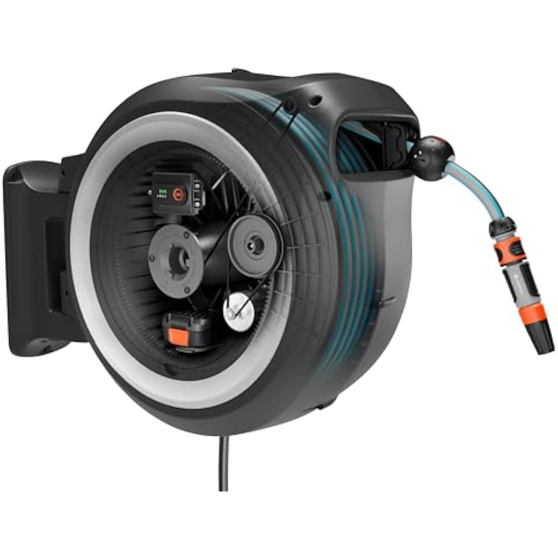 Akku-Wand-Schlauchbox PowerRoll XL 18V P4A Solo (weiß) 35 m