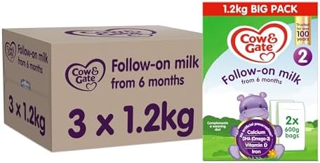 Cow & Gate 2 Follow On Baby Milk Powder Formula, 6-12 Months, 1.2K (Pack of 3)