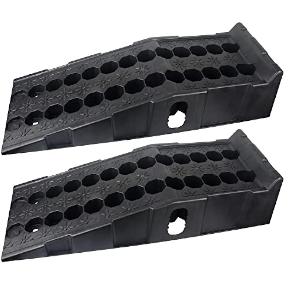 DAYUAN 2 pcs 7 ton Plastic Car Ramps Heavy Duty Garage Ramps for Lifting Automotive Vehicles Workshop Car Service and Repair