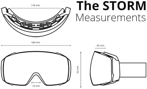NAKED Optics Ski Goggles Men Ski Goggles Women Snowboard Goggles (Storm Tucan, Includes Bad Weather Lens)