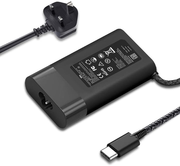 FEWRJG New Slim 65W Compatible with HP Laptop Charger,USB C Laptop Charger Power Adapter for Spectre X360,Chromebook X360,Elitebook