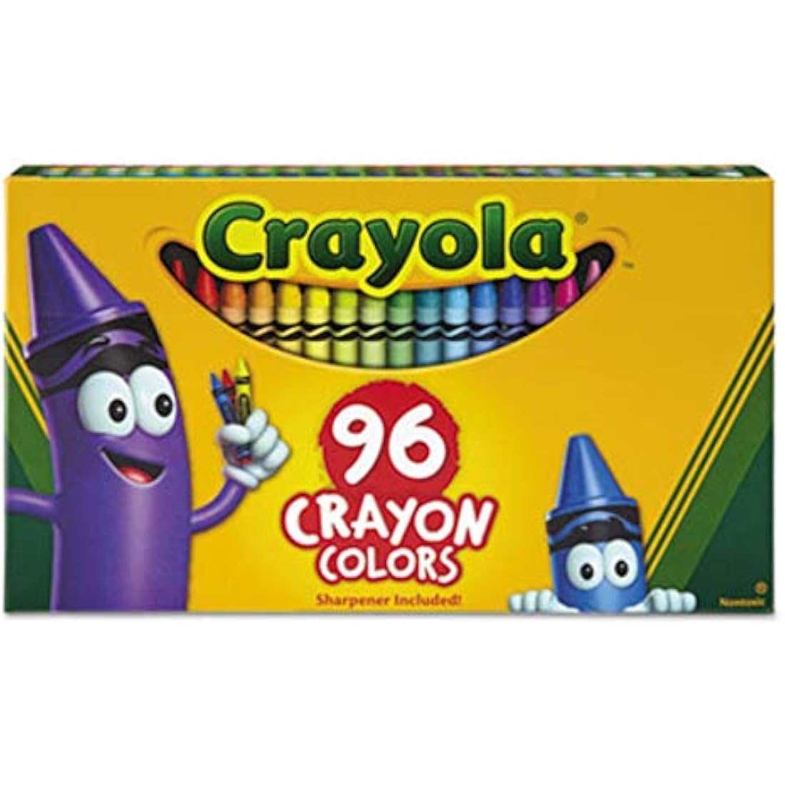 Crayola Classic Color Crayons in Flip-Top Pack with Sharpener, 96 Colors, Gift for Kids