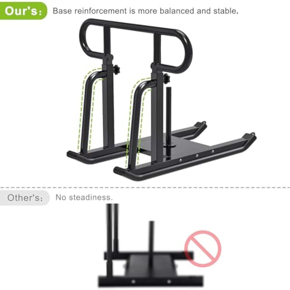 Kipika Weight Sled, Fitness Sled, Fitness Strength Training Sled, Speed Training Sled - Heavy-Duty Weight Training Equipment for Muscle Building and Explosive Power - Suitable for 1” & 2“ Weight Plate