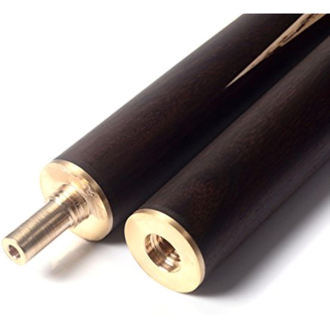 CUESOUL 57" 3/4 Jointed Snooker Billiard Pool Cue Handcrafted 18oz with Telescopic Aluminium Extension & 6" Walnut Extension, Ash Shaft & Walnut Butt, in Aluminium Cue Case, 9.5mm Tip Snooker Cue Set