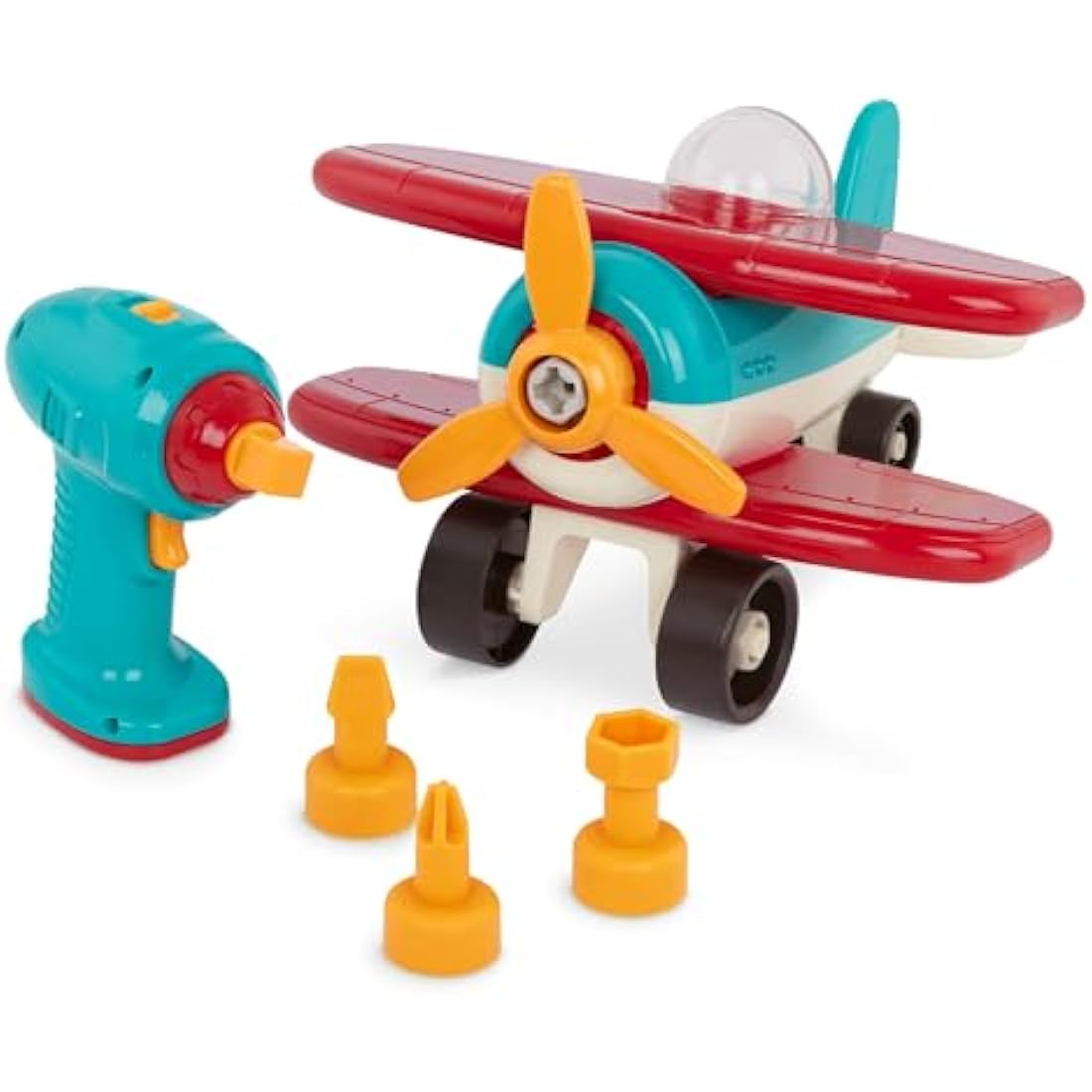 Battat – Classic Construction Toy – Pretend Play Toys – Toddler Plane Playset – Dexterity Building Toy – 3+ Years– Take – Apart Airplane