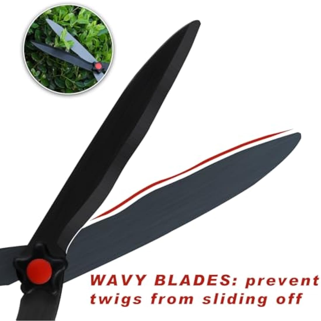 FLORA GUARD Telescopic Hedge Shear, Extendable Handles Adjust to Exact Length Required 67cm to 88cm, Super Lightweight Approx 1kg, Garden Shears with Aluminum Handle, Ideal for Trim Hedges and Bushes
