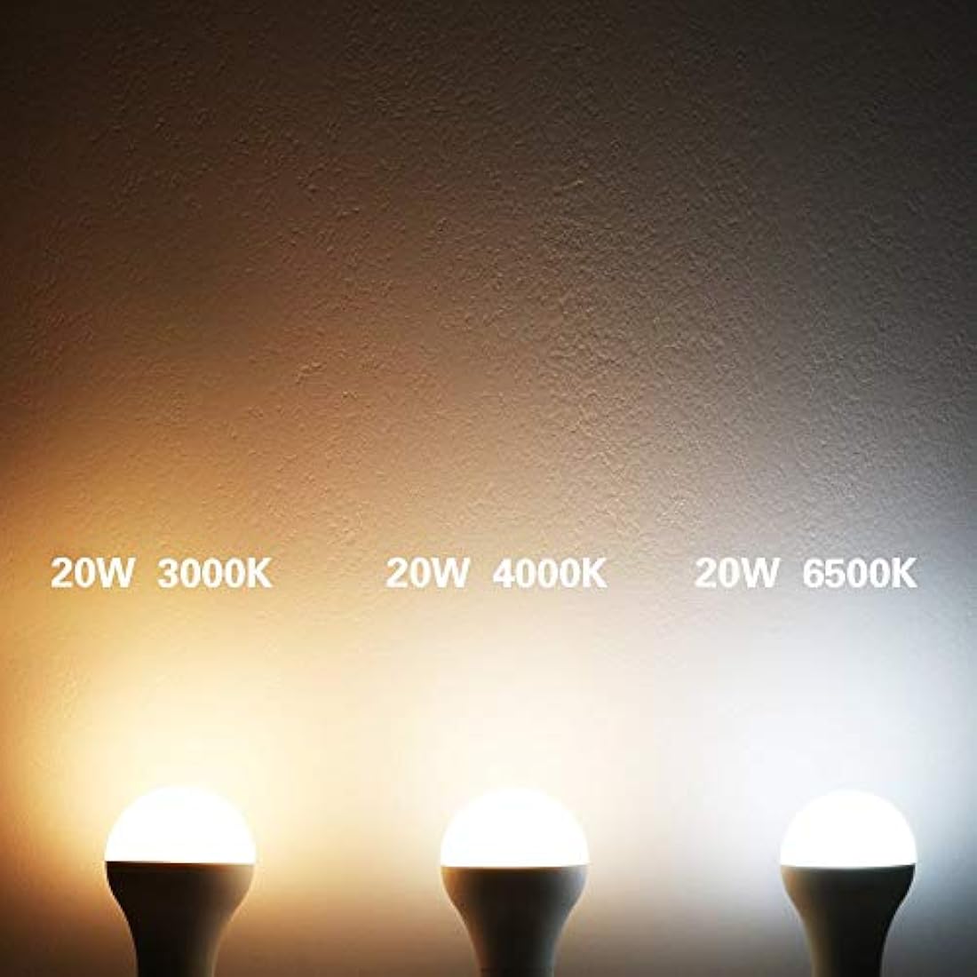 Awenia LED Light Bulb E27, A65 Edison Screw Lighting 20W (Equivalent to 150W Incandescent Bulb), 2452 lumens, Warm White 3000K Golf Ball, Pack of 4