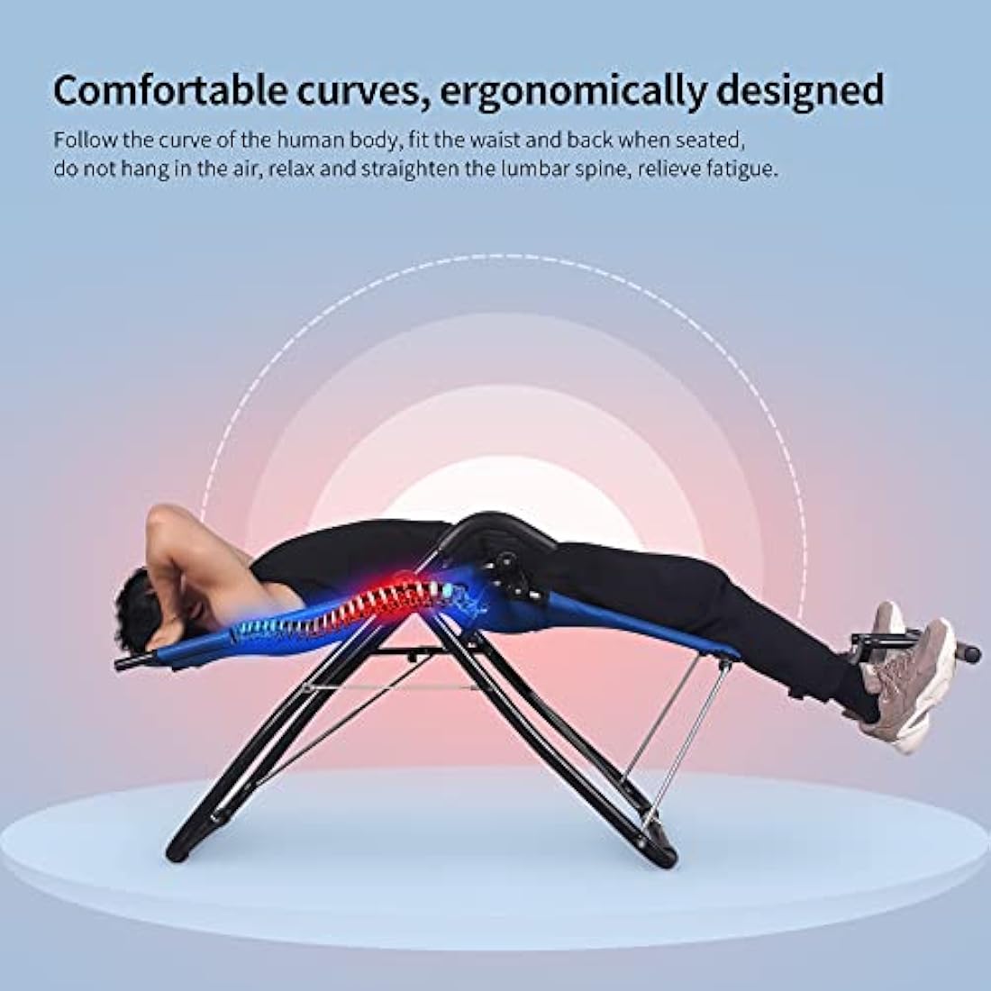 leikefitness Ab Exercise Chair Core Strengthening Lightweight Foldable Sport Abdominal Exerciser Strength Training Inversion Equipment