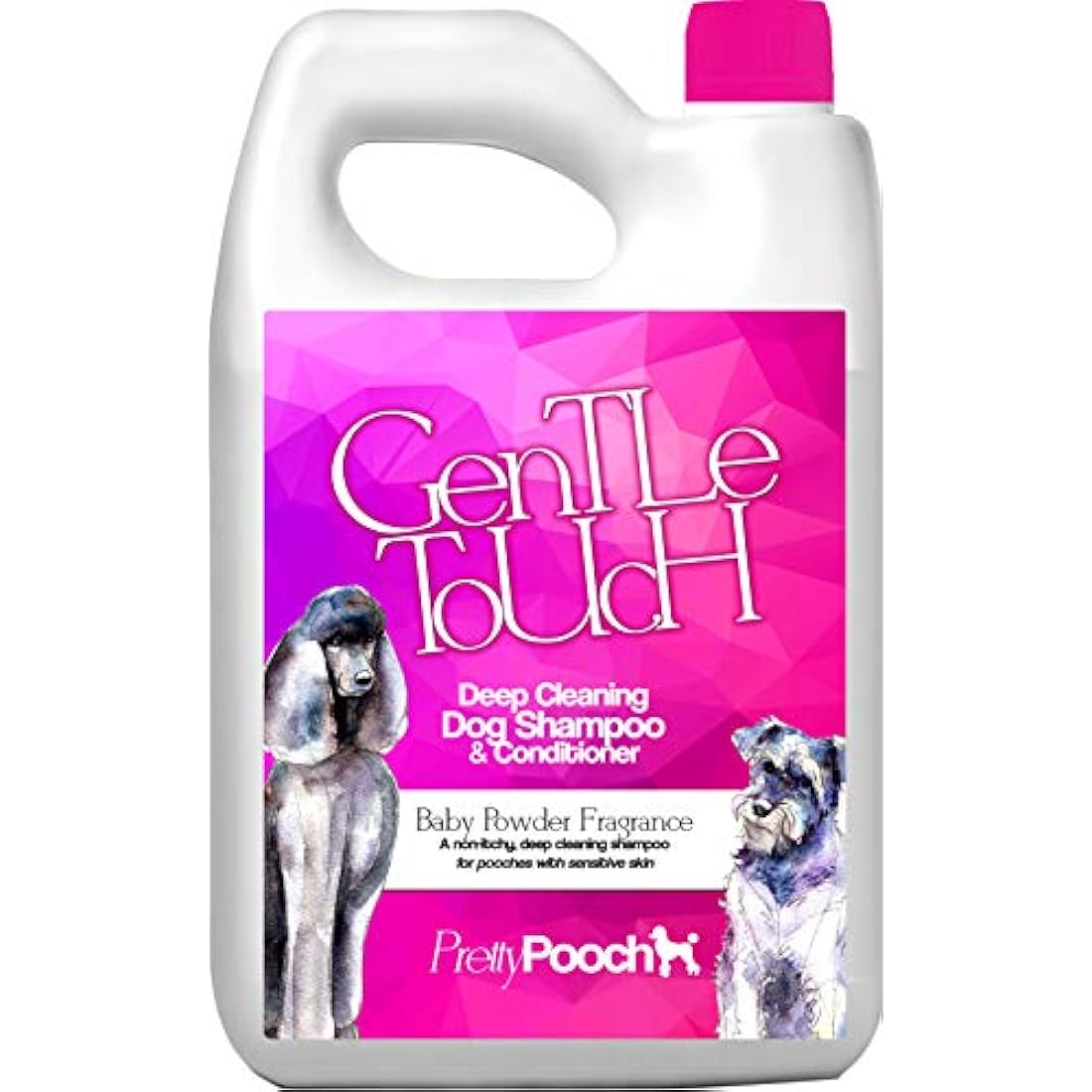 Pretty Pooch Gentle Touch Dog Shampoo & Conditioner (Baby Powder Fragrance) - A Non-itchy, Professional Deep Cleaning Shampoo for Dogs with Sensitive Skin! (5 Litre Baby Powder)