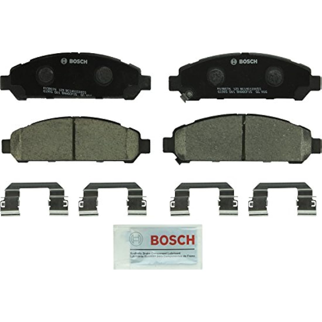 BOSCH BC1401 QuietCast Premium Ceramic Disc Brake Pad Set - Compatible with Select Toyota Venza; FRONT