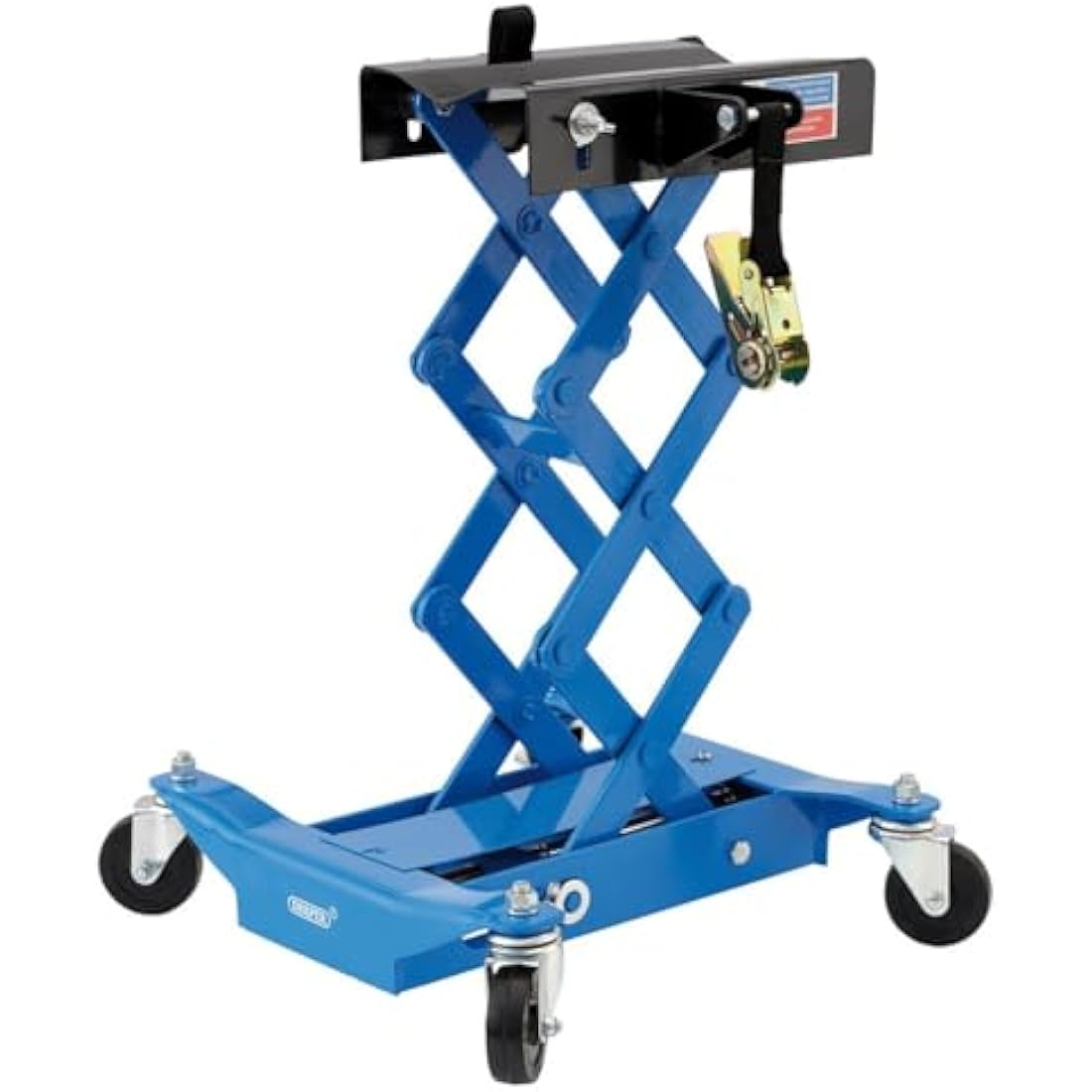 Draper 09021 Floor Transmission Jack, 200kg, Blue and Black