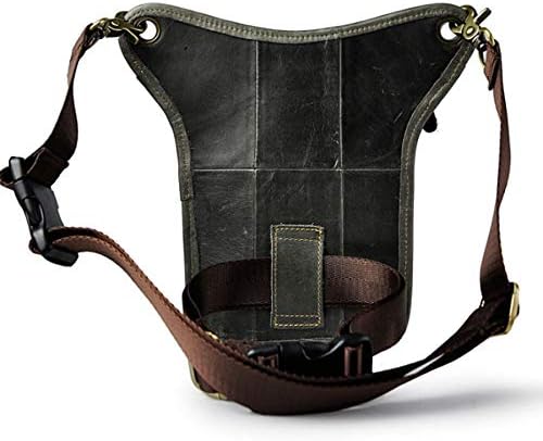 Xieben Leather Drop Leg Bag for Men Women Motorcycle Bike Riding Cycling Multi-Purpose Thigh Waist Fanny Pack Travel Hiking Sports Camping Pouch