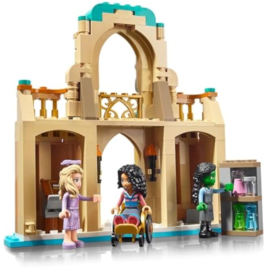 LEGO Wicked Glinda, Elphaba & Nessarose at Shiz University - Building Toy with a Boat, 3 Mini doll Figures and Fun Accessories - Gift for 7+ Year Old Girls & Movie Fans - 75681