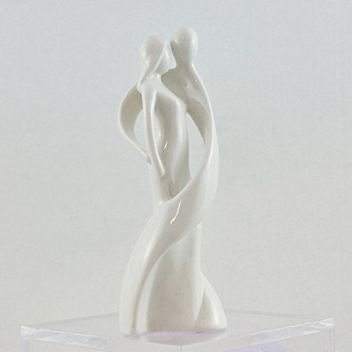Mopec Porcelain Figurine Bride and Groom Fusion, Pack of 1, White, 0.02x6x18 cm