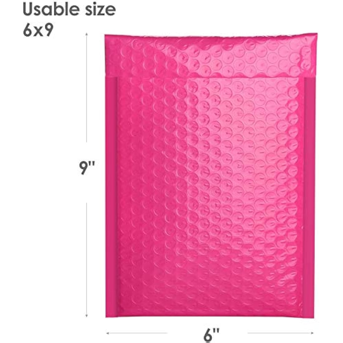 Switory Padded Envelopes A5 50pcs 6x10 in(15.3cmx22.9cm) Polythene Pink Bubble Mailers Small Bubble Envelopes Lined Poly Mailer Self-Seal for Packaging