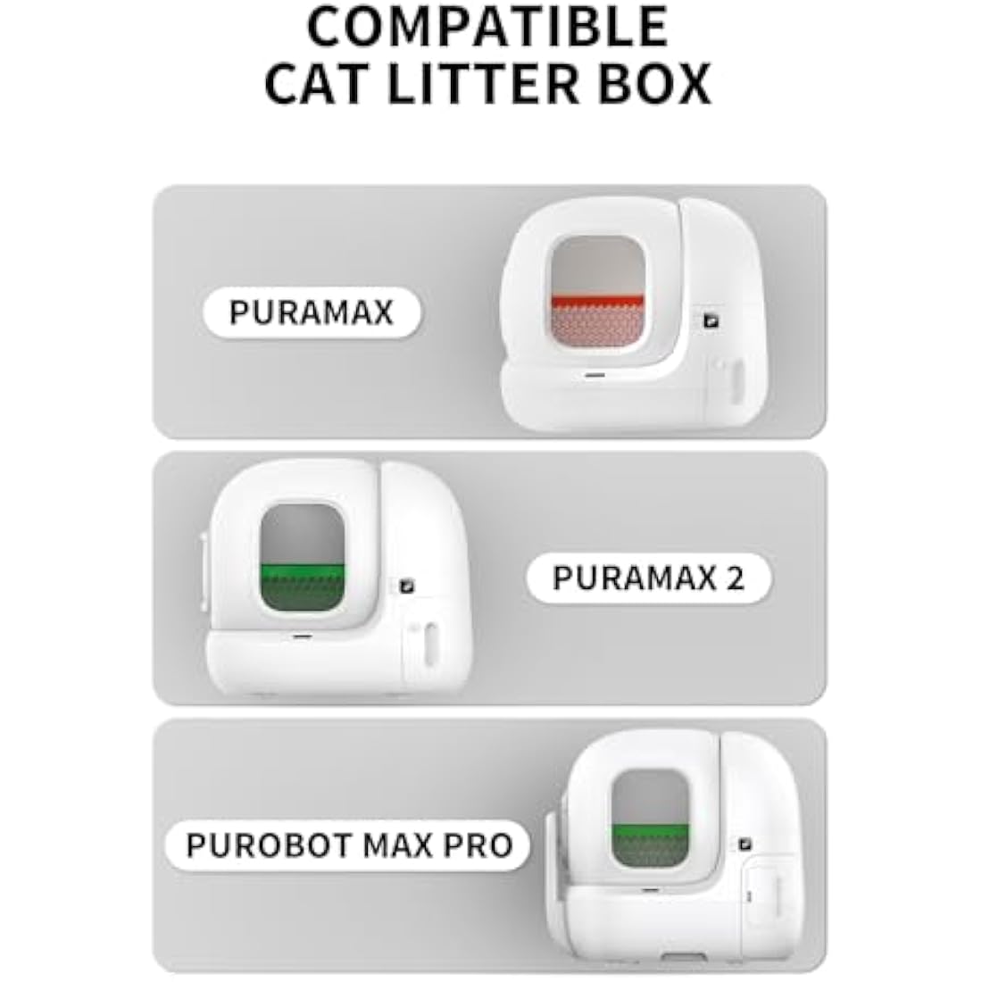 PETKIT Cat Litter Box Liners for PURA MAX Pro and PURA MAX 2 Self Cleaning Cat Litter Tray, Waste Bags Replacement, 49.5 * 40cm (90 Bags)